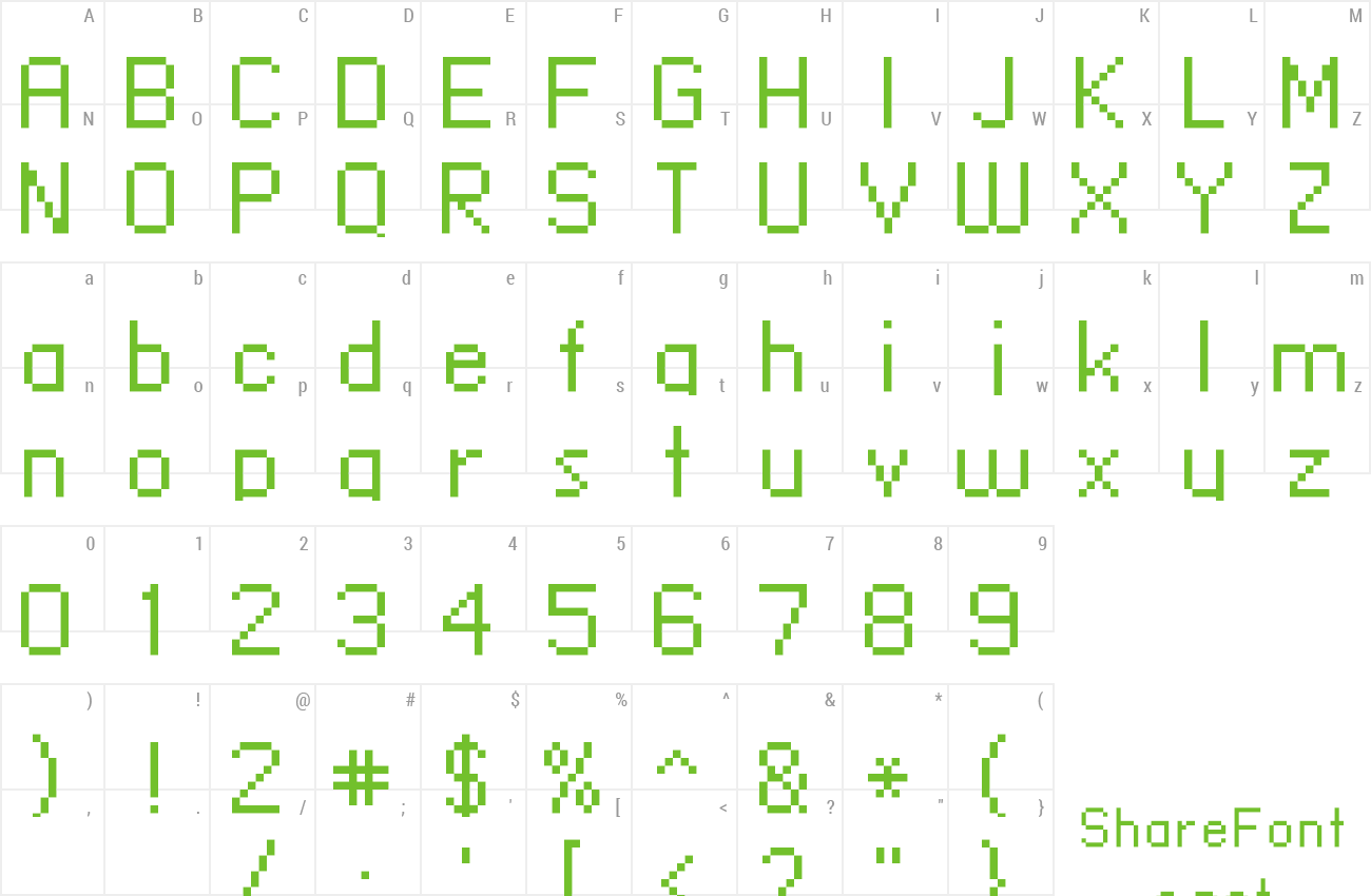 Font standard 09_56 preview